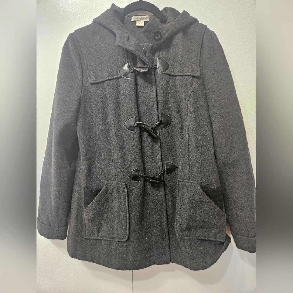Cotton On zipper closed jacket with hood in Woman's Size M in Grey.